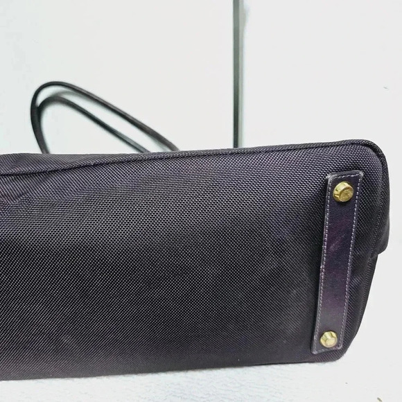 Tumi Hayes Larkin Aubargine triple compartment briefcase travel bag - Picture 6 of 16